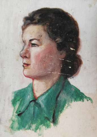 Portraitstudie einer jungen Frau