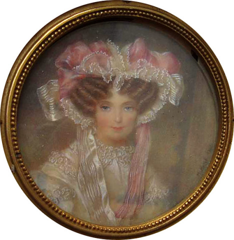 Kopie von  Moritz Michael Daffingers Porträt der Gräfin Sidonie Potocka (geb. Prinzessin de Ligne, 1786–1828)